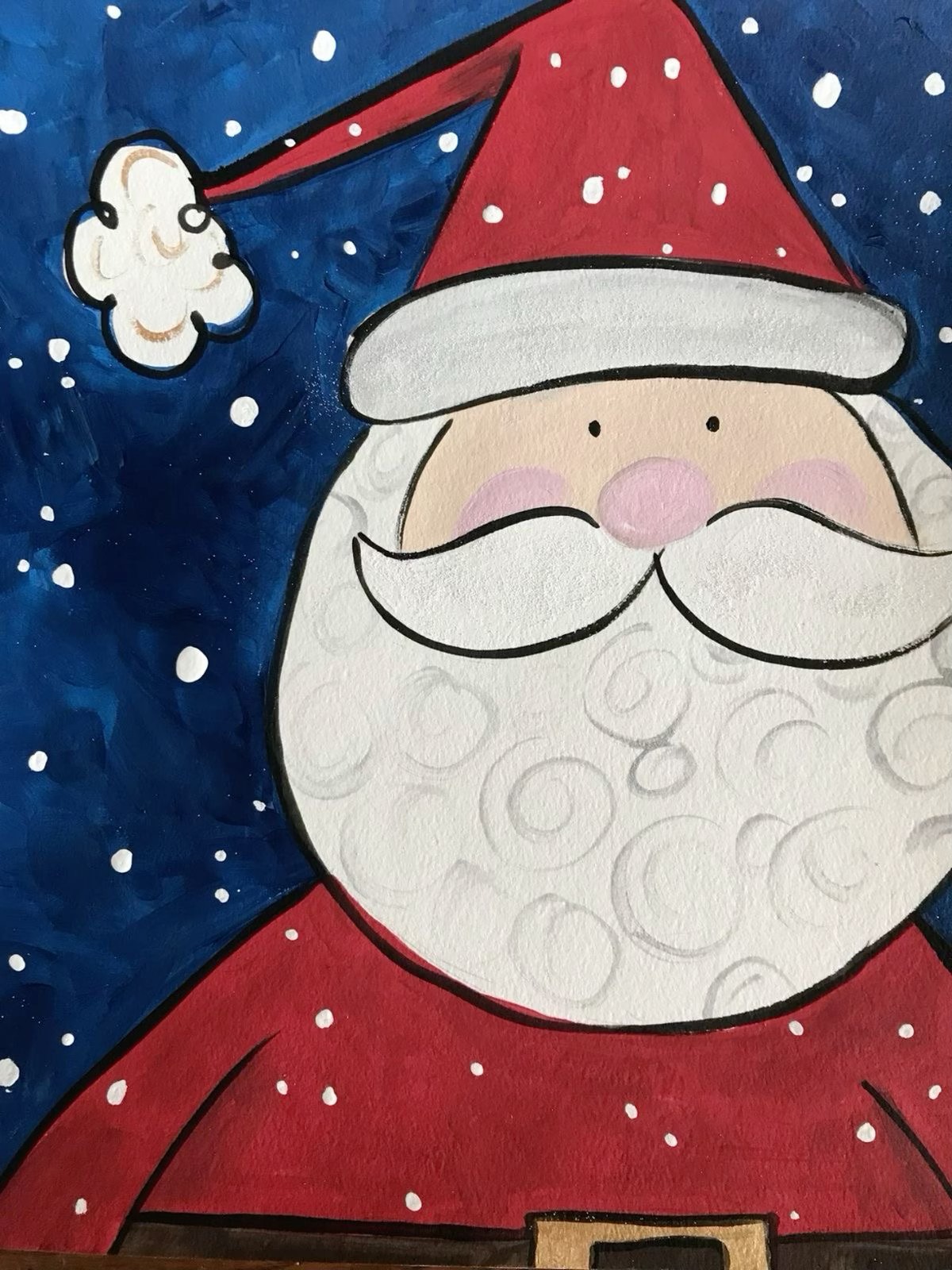 time to paint santa